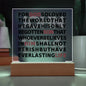 John 3:16 Plaque For God So Loved The World Bible Verse