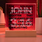 John 3:16 Plaque For God So Loved The World Bible Verse