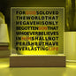 John 3:16 Plaque For God So Loved The World Bible Verse