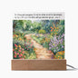 Decorative Plaque Be Strong And Courageous Joshua 1:9 LED Optional