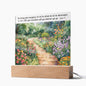 Decorative Plaque Be Strong And Courageous Joshua 1:9 LED Optional