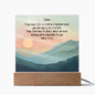 Personalized Matthew 17:20-21 LED Plaque Mustard Seed Faith Moves Mountains