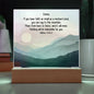 Personalized Matthew 17:20-21 LED Plaque Mustard Seed Faith Moves Mountains