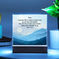 Personalized Matthew 17:20-21 LED Plaque Mustard Seed Faith Moves Mountains