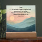 Personalized Matthew 17:20-21 LED Plaque Mustard Seed Faith Moves Mountains
