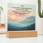 Personalized Matthew 17:20-21 LED Plaque Mustard Seed Faith Moves Mountains