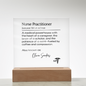Personalized Nurse Practitioner Plaque