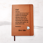 Personalized Chef Journal Notebook Gift