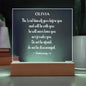 Personalized Deuteronomy 31:8 LED Plaque Do Not Be Afraid Do Not Be Discouraged