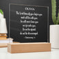 Personalized Deuteronomy 31:8 LED Plaque Do Not Be Afraid Do Not Be Discouraged