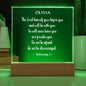 Personalized Deuteronomy 31:8 LED Plaque Do Not Be Afraid Do Not Be Discouraged