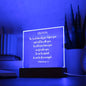 Personalized Deuteronomy 31:8 LED Plaque Do Not Be Afraid Do Not Be Discouraged