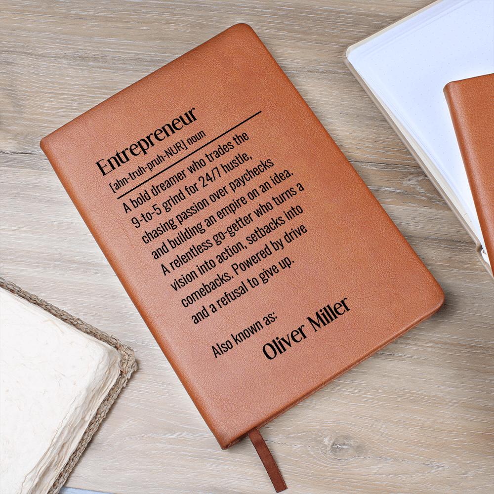 Personalized Journal Gift For An Entrepreneur