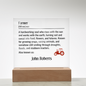 Personalized Farmer Definition Name Plaque