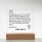 Florist Definition Personalized LED Light Plaque