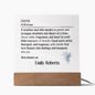 Florist Definition Personalized LED Light Plaque