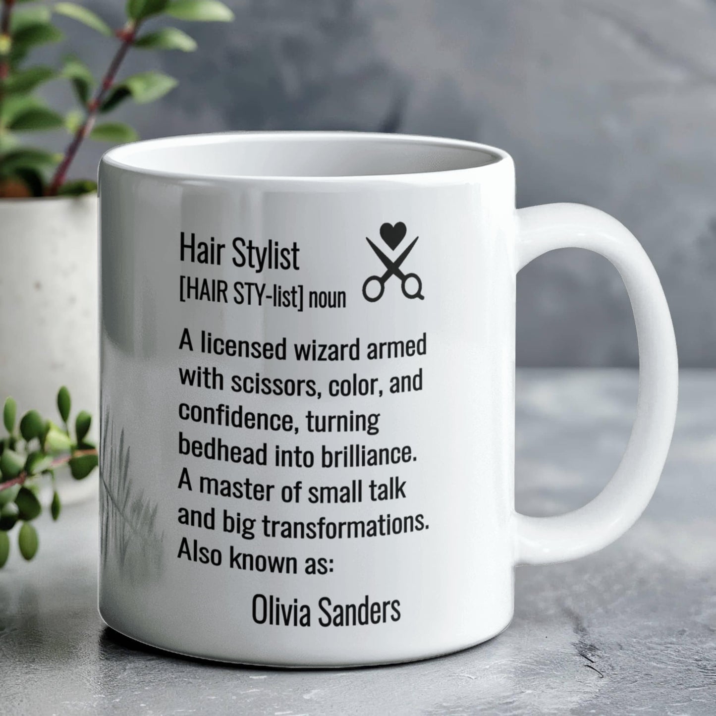 Personalized Hair Stylist Definition Mug Gift