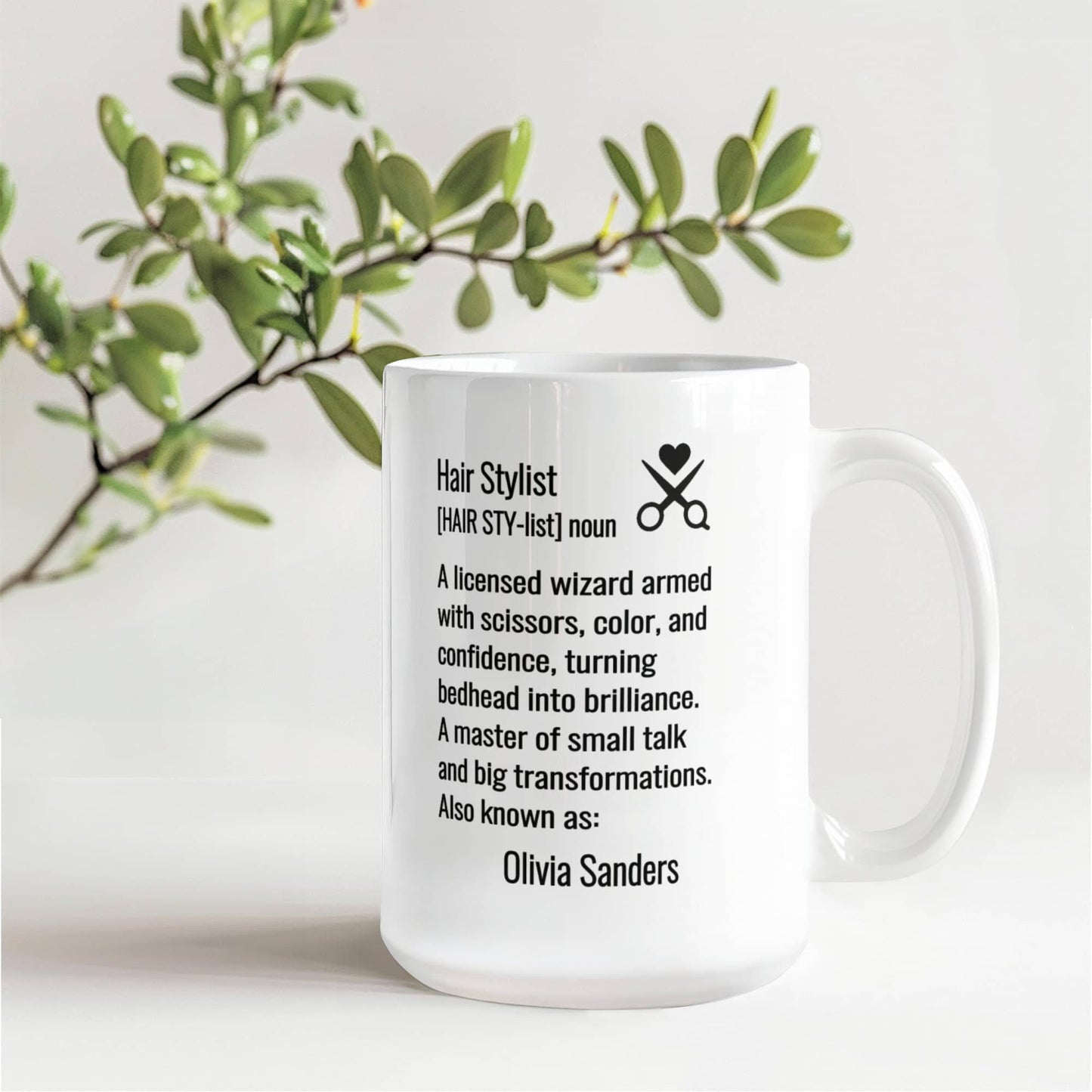 Personalized Hair Stylist Definition Mug Gift