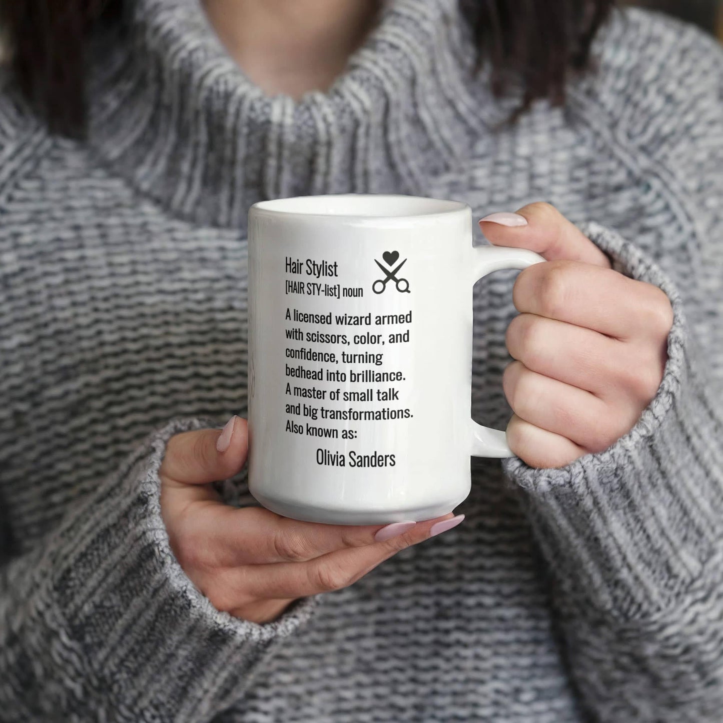 Personalized Hair Stylist Definition Mug Gift