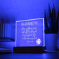 Personalized Proverbs 31:28 LED Plaque For Moms