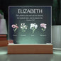 Personalized Poverbs 31:28 Lighted Plaque