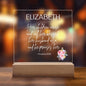 Personalized Proverbs 31:28 LED Plaque For Moms