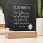 Personalized Proverbs 31:28 LED Plaque For Moms