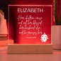 Personalized Proverbs 31:28 LED Plaque For Moms