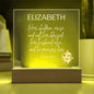 Personalized Proverbs 31:28 LED Plaque For Moms