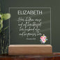 Personalized Proverbs 31:28 LED Plaque For Moms