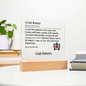 Personalized Social Worker Definition Lighted Plaque With Name