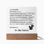 Personalized Veterinarian Name Definition Plaque