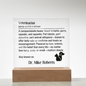Personalized Veterinarian Name Definition Plaque