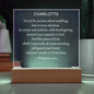 Personalized Philippians 4:6-7 LED Plaque Do Not Be Anxious About Anything