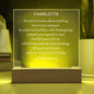 Personalized Philippians 4:6-7 LED Plaque Do Not Be Anxious About Anything