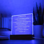 Personalized Philippians 4:6-7 LED Plaque Do Not Be Anxious About Anything