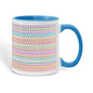 Christian Secret Message Mug Make Heaven Crowded Blue Handle