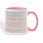 Christian Secret Message Mug Make Heaven Crowded Pink Handle