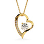 To My Gorgeous Wife Heart Necklace on Message Card To My Last Breath I Love You