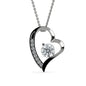 To My Gorgeous Wife Heart Necklace on Message Card To My Last Breath I Love You