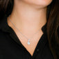To Our Daughter Necklace From Mom & Dad - You Are Braver Than You Imagine Message Card