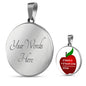 Teacher Appreciation - 2 Teach Is 2 Touch Lives 4 Ever Pendant Necklace