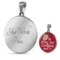 Be Strong And Courageous Pendant Necklace