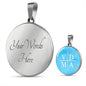 VDMA Lutheran Faith Necklace On Sky Blue Background
