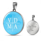 VDMA Lutheran Faith Necklace On Sky Blue Background