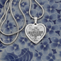 Heart Pendant Necklace To My Wife I Choose You