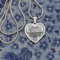 To My Daughter Always Remember Mom Loves You Heart Necklace