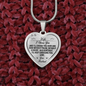 Heart Pendant Necklace To My Wife I Choose You