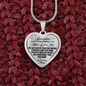 To My Daughter Always Remember Mom Loves You Heart Necklace