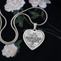 Heart Pendant Necklace To My Wife I Choose You
